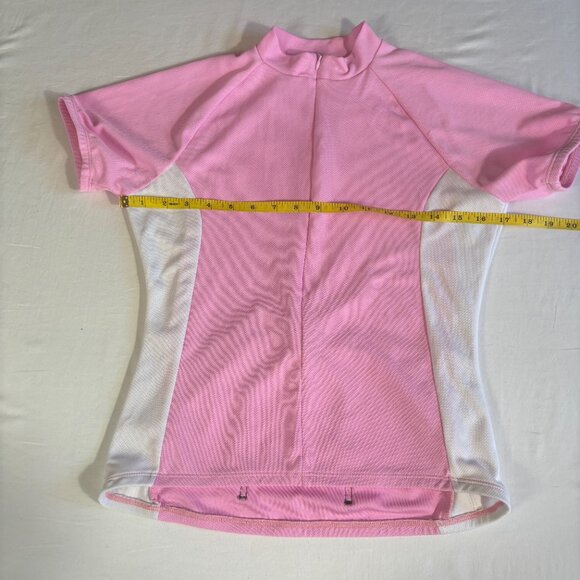 Pink and White Fitted Polo Jersey - Picture 10 of 10